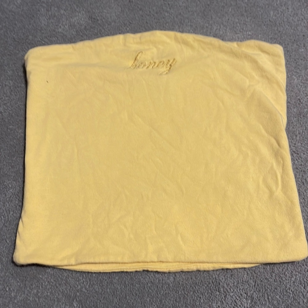 brandy melville honey cropped tube too